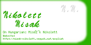 nikolett misak business card